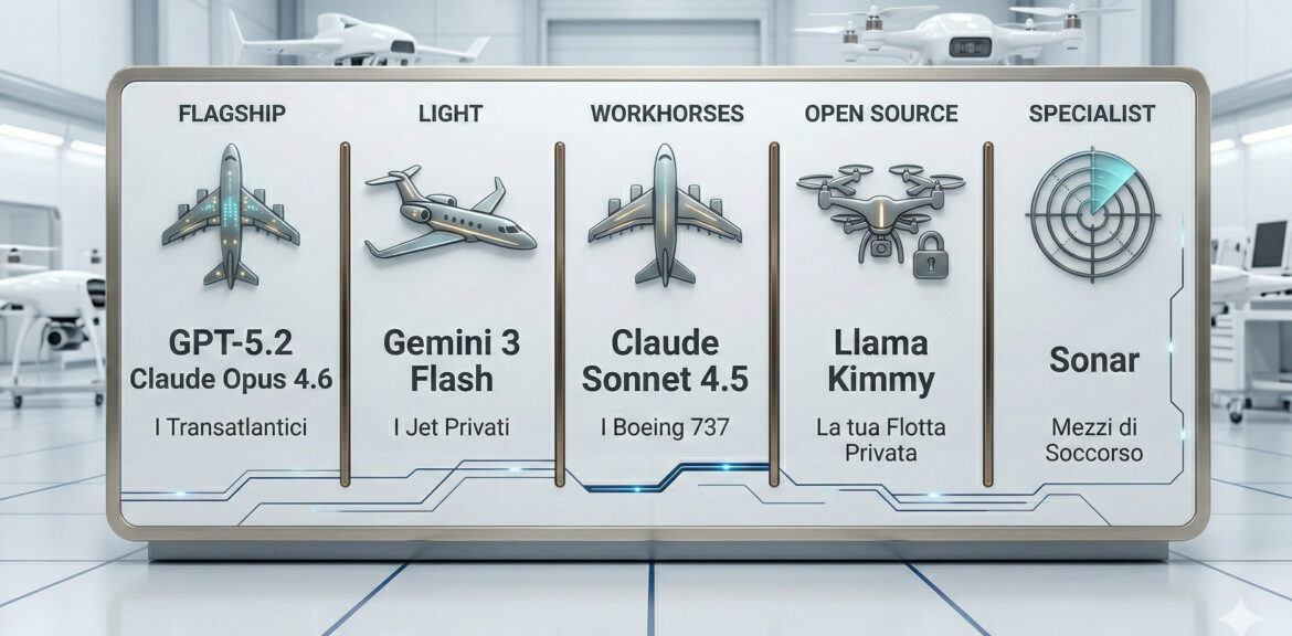 Infografica modelli IA 2026 per aziende - Impesud Innovazione Digitale